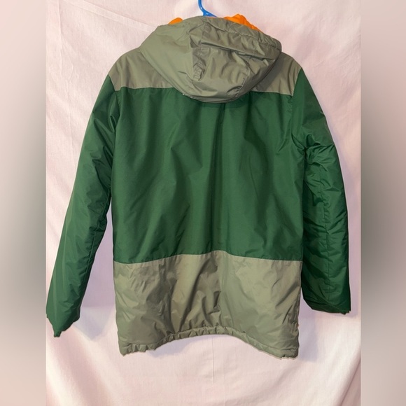 Columbia Kids Forest Green and Orange Raincoat - Picture 9 of 9
